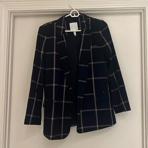 Leith Woven Relaxed Fit Blazer Size XS Navy